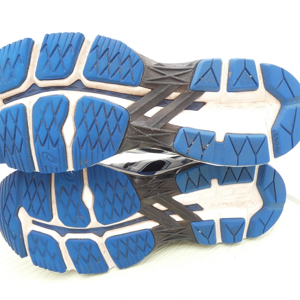 Asics GT-2000 4 Mens Running Shoes Silver Blue Black T500N Size 10 - Picture 7 of 10